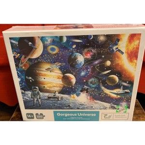 Gorgeous Universe 1000 Piece 700 X 500 MM Puzzle Planets Detailed Factory Sealed